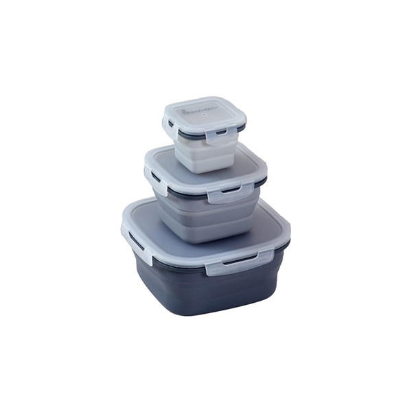 Matlådor, hopfällbara, set med 3