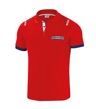 Sparco pikétröja, Martini Racing, röd