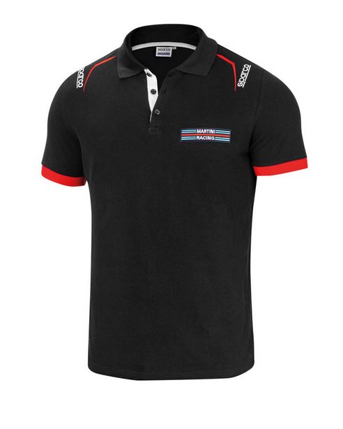 Sparco pikétröja, Martini Racing, svart