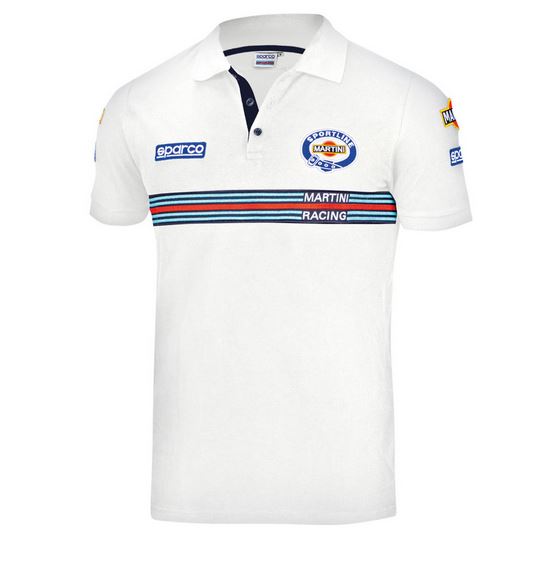 Sparco pikétröja, Martini Racing, vit