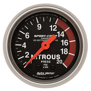 Lustgasmätare, Sport-Comp, AutoMeter 52 mm
