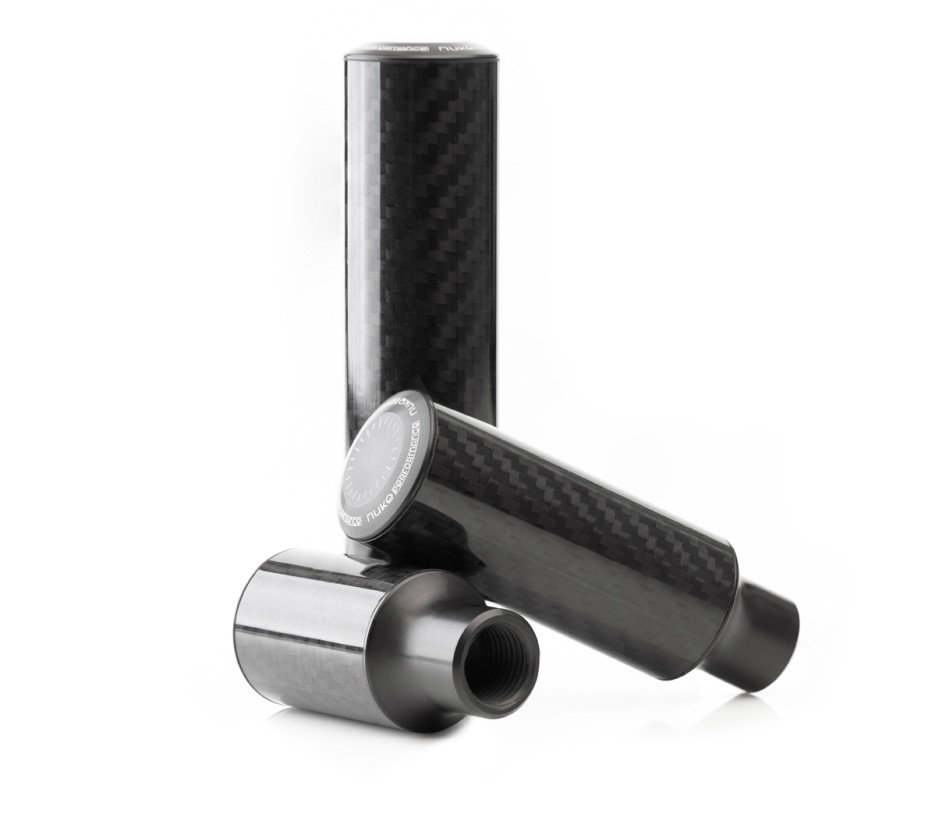 Nuke Perfromance , Växelspaksknopp i kolfiber  , Blank , 115mm