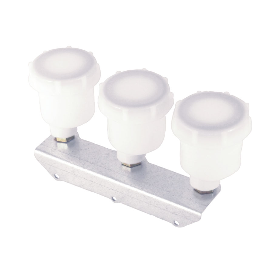 Monteringsplåt 3 st Kort utstick