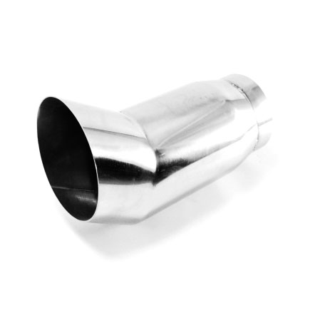 Ändrör Max 76 mm - 3'' med 3,5'' Vinklat utblås