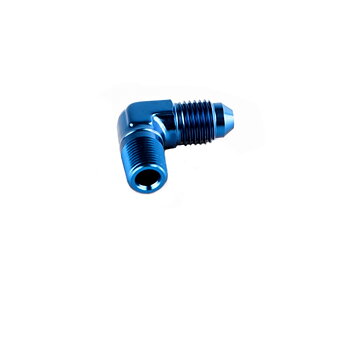  AN10 - 3/8 NPT, 90° böj. Blå