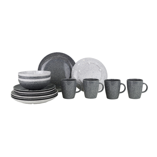 Melaminservis, Classic Line Granite, 16 delar