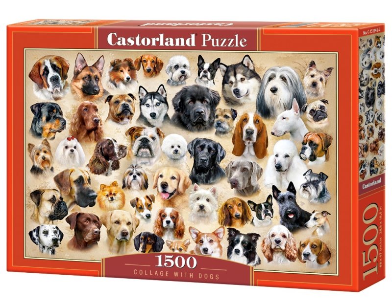 Collage with Dogs 1500 Bitar Castorland - 2