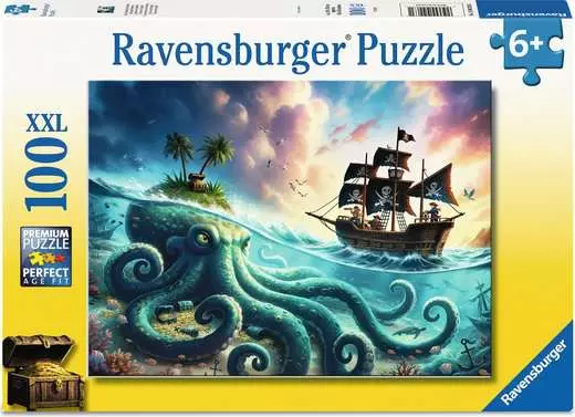 Octopus Treasure, 100 Bitar XXL Ravensburger - 2