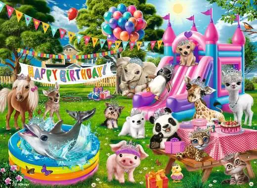 Tiara Birthday Party, 100 Bitar XXL Ravensburger