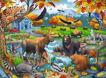 Wildlife Gathering, 150 Bitar XXL Ravensburger