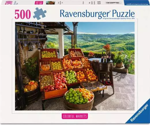 Fruit and Vegetables Market, Croatia, 500 Bitar Ravensburger - 2