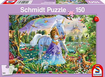 Princess, unicorn and castle 150 Bitar Schmidt