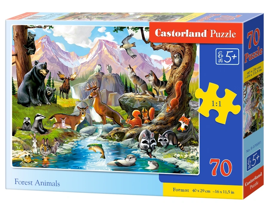 Skogens Djur 70 Bitar Castorland - 2