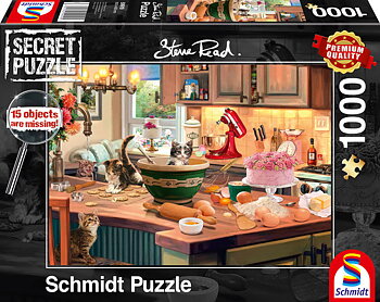 At the kitchen table Secret puzzle 1000 Bitar Schmidt