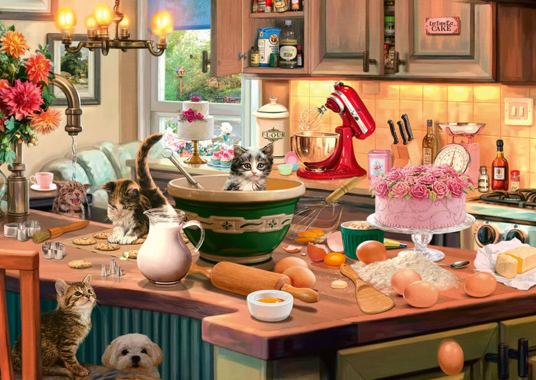 At the kitchen table Secret puzzle 1000 Bitar Schmidt