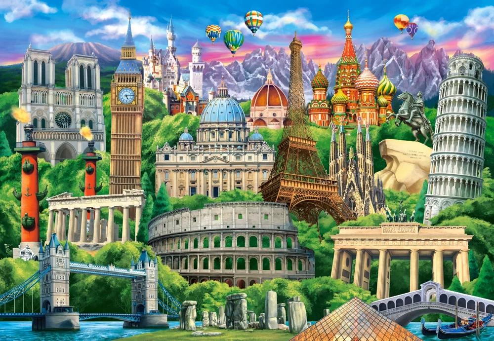 Famous Landmarks 1000 Bitar Castorland