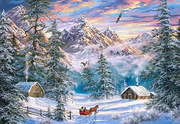Mountain Christmas 1000 Bitar Castorland