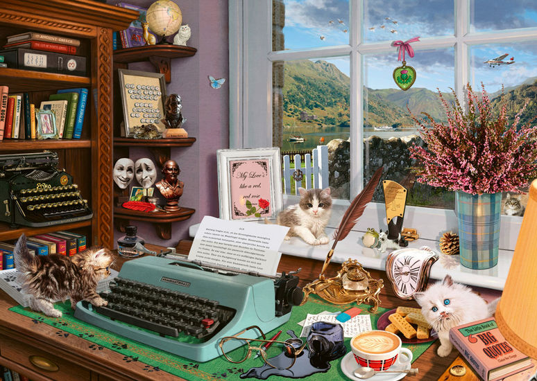 At the desk Secret puzzle 1000 bitar Schmidt