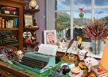At the desk Secret puzzle 1000 bitar Schmidt