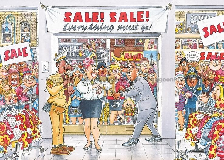 Wasgij Retro Mystery #7- Everything Must Go! 1000 Bitar Wasgij Jumbo