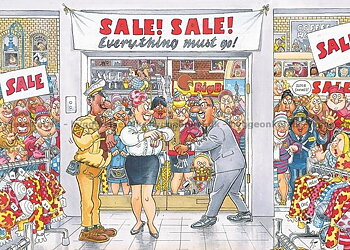 Wasgij Retro Mystery #7- Everything Must Go! 1000 Bitar Wasgij Jumbo