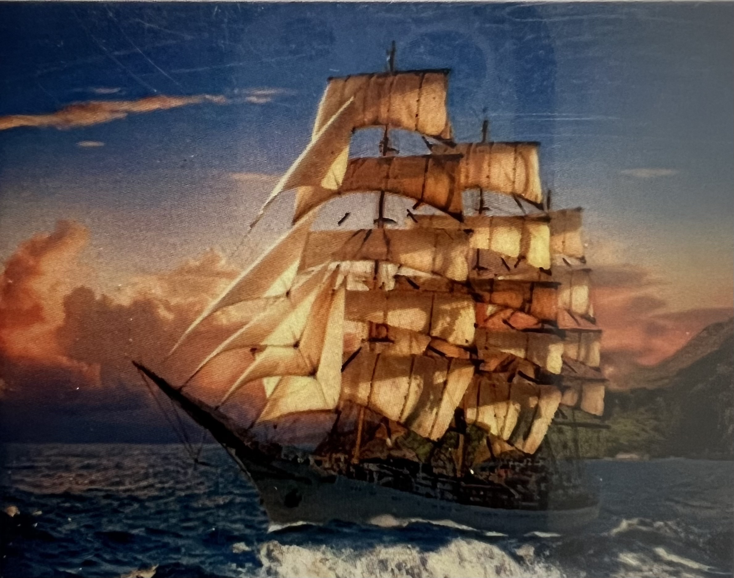 Segelfartyg, Diamond Art Diamond Painting