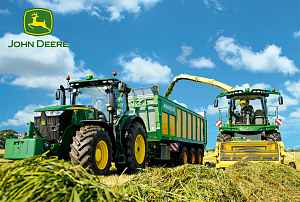 Tractor 7310R and 8600i forage harvester, 100  Bitar Schmidt