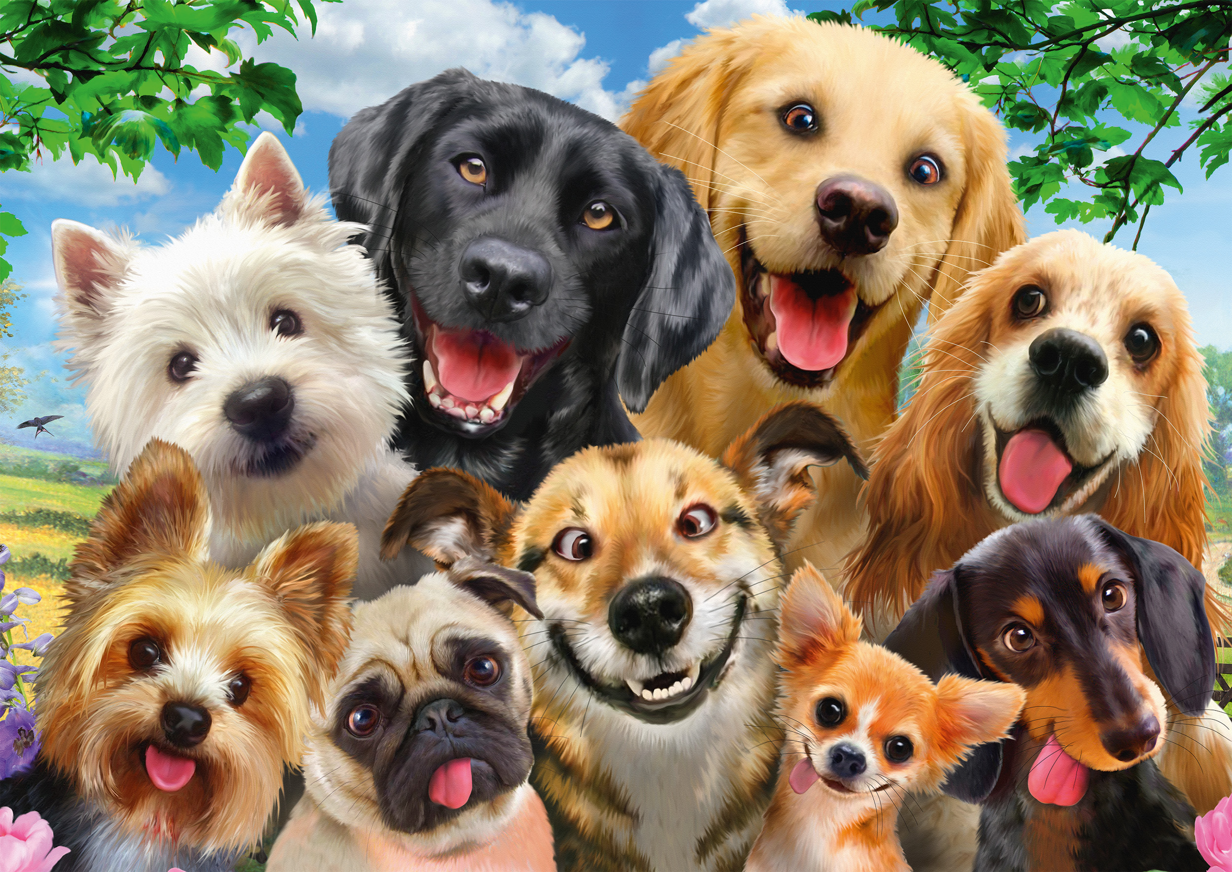 Dog Selfie 500 Bitar Schmidt