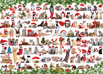 Holiday Cats 1000 Bitar Eurographics Puzzle
