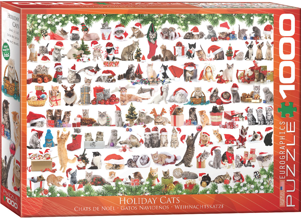 Holiday Cats 1000 Bitar Eurographics Puzzle - 2