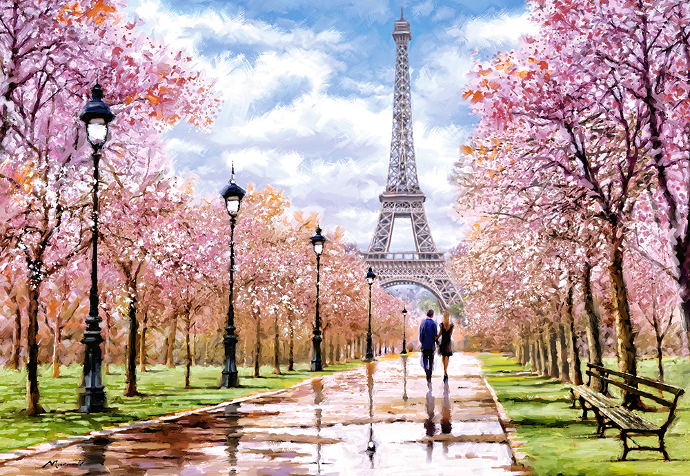 Romantic Walk in Paris 1000 Bitar Castorland