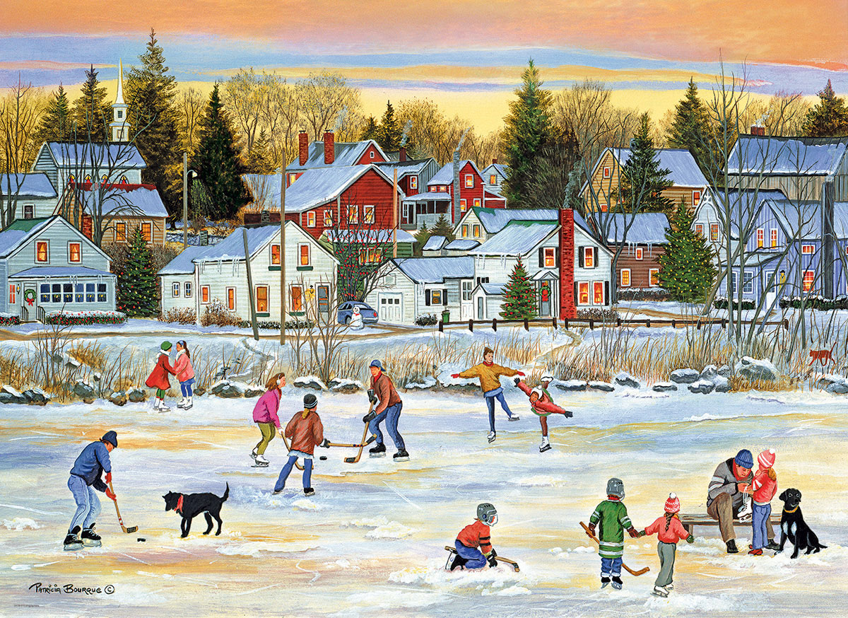 Evening Skating 1000 Bitar Eurographics Puzzle