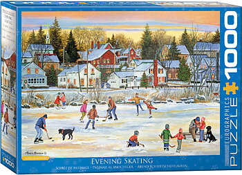Evening Skating 1000 Bitar Eurographics Puzzle