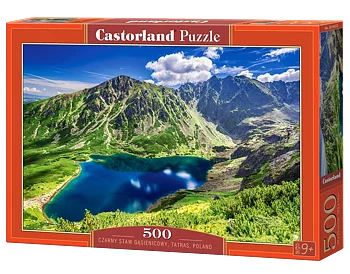 Czarny Staw Gasienicowy, Tatras, Polen, 500 Bitar Castorland