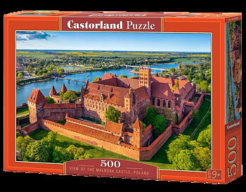 View of the Malbork Castle, Poland, 500 Bitar Castorland