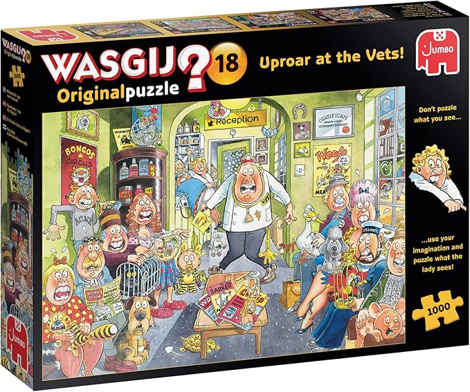 Wasgij Original #18 Uproar at the Vets! 1000 bitar Jumbo - 2