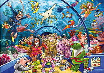 Wasgij Original #43 Aquarium Antics! 1000 Bitar Jumbo