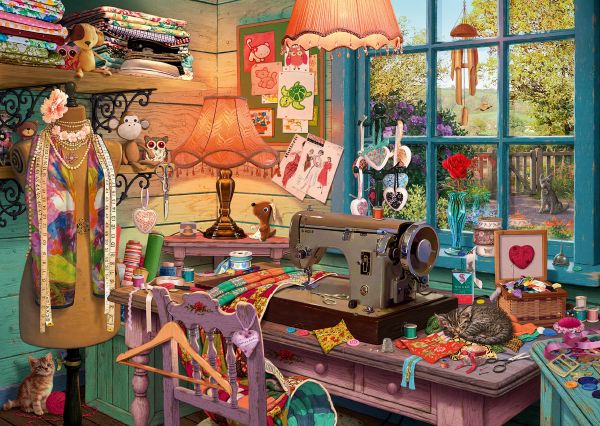 In the sewing room 1000 Bitar Schmidt