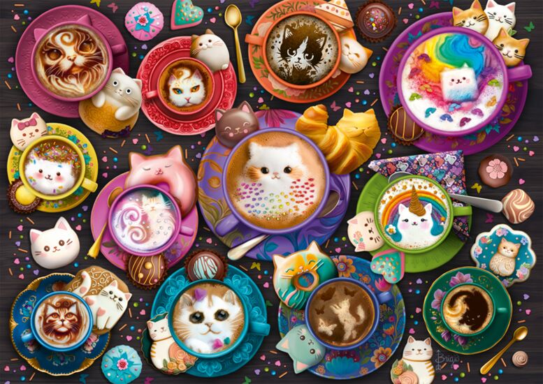 Coffe art Kittens 500 Bitar Schmidt