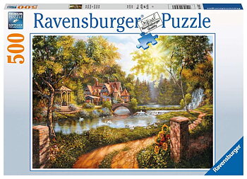 Cottage by the River 500 Bitar Ravensburger