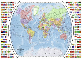 Political World Map 1000 Bitar Ravensburger