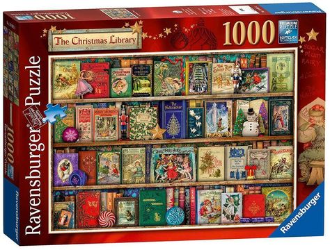 The Christmas library 1000 Bitar Ravensburger - 2