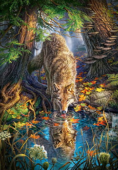 Wolf in the Wild 1500 Bitar Castorland