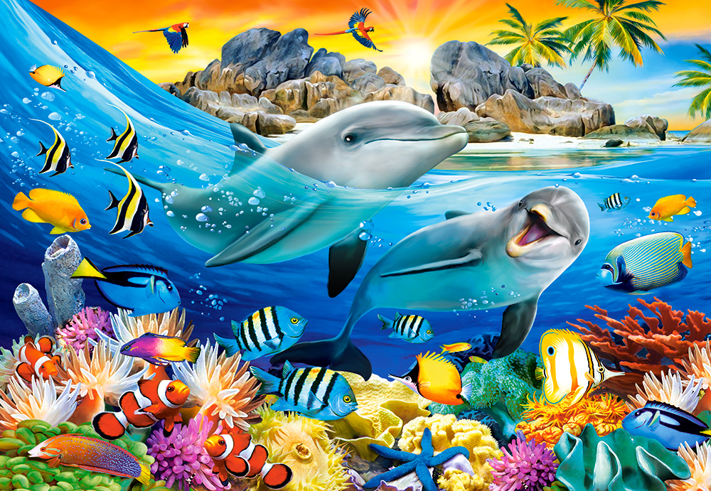 Dolphins in the Tropics 1000 Bitar Castorland