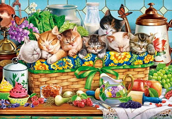 Napping Kittens 1000 Bitar Castorland