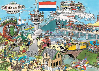 By Air, Land and Sea / Traffic Chaos 2x1000 Bitar JvH Jumbo