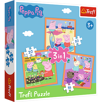 Peppa Pig 3x1 Trefl
