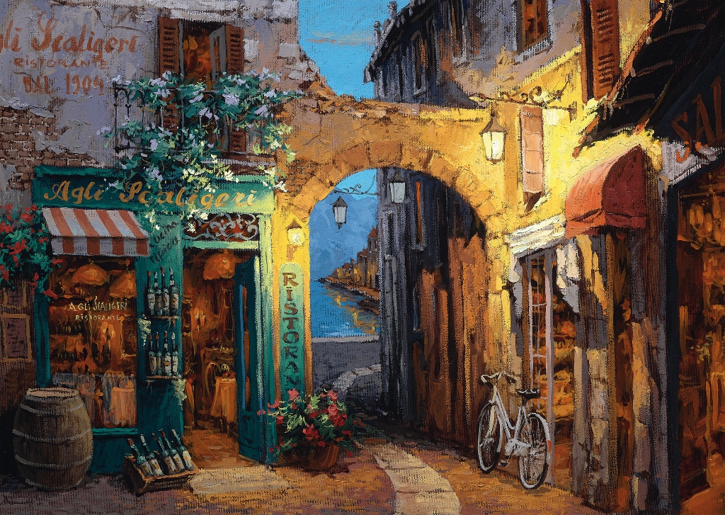 Alley next to Lake Como 1000 Bitar Schmidt