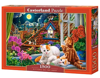 Katter på taket 1500 bitar Castorland