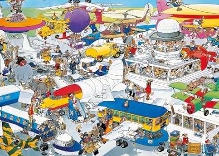 Busy Airport JVH 1000 Bitar Jumbo